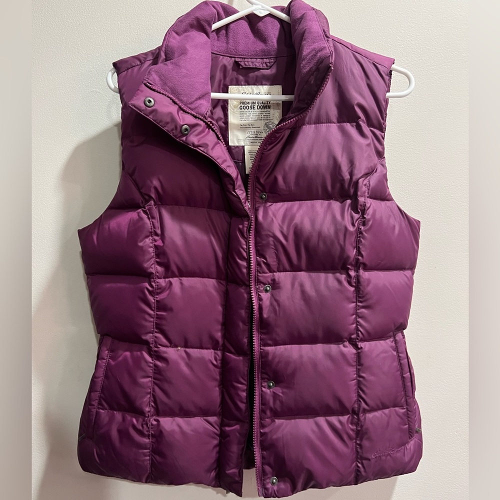 🌿LIKE NEW🌿Eddie Bauer Goose Down Puffer Vest Women’s M Outdoor Hiking